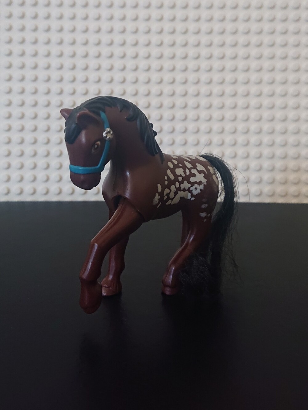 1993 Kenner LPS Littlest Pet Shop - Dark Brown Pony Horse White Spots